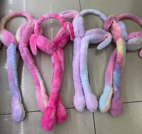 Fluffy  Rabbit Ears EarMuff's