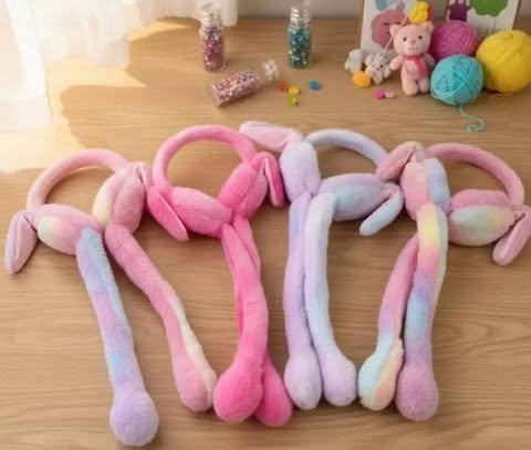 Fluffy  Rabbit Ears EarMuff's
