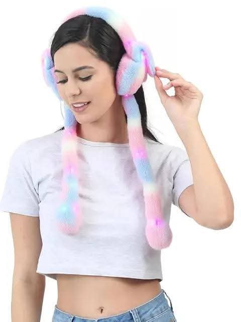 Fluffy  Rabbit Ears EarMuff's