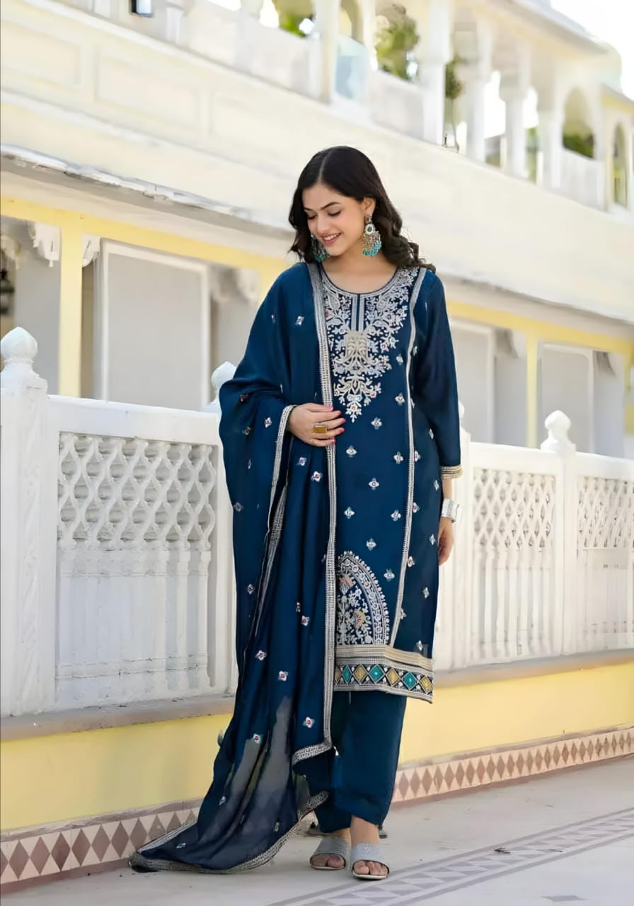 ★ Indian Readymade Georgette 4-Piece Set ★