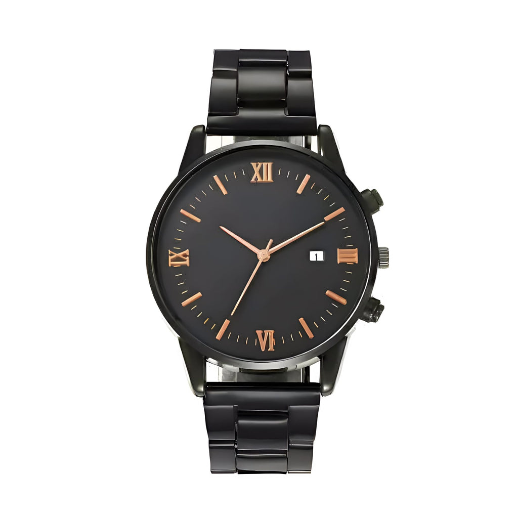 🕰️ Men's Roman Numeral Calendar Formal Watch