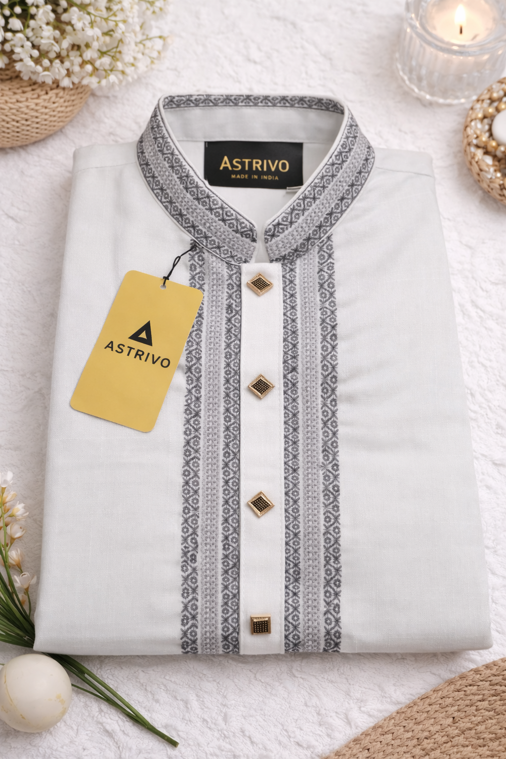 Simple White Panjabi