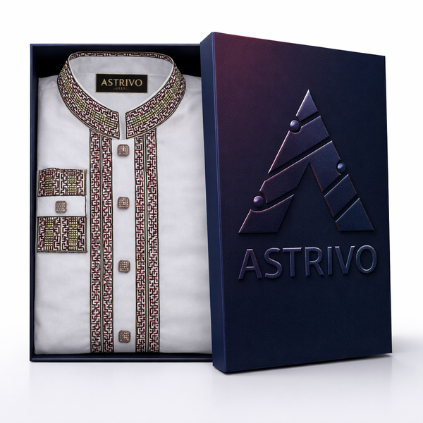 White Panjabi [Heavy Embordered]